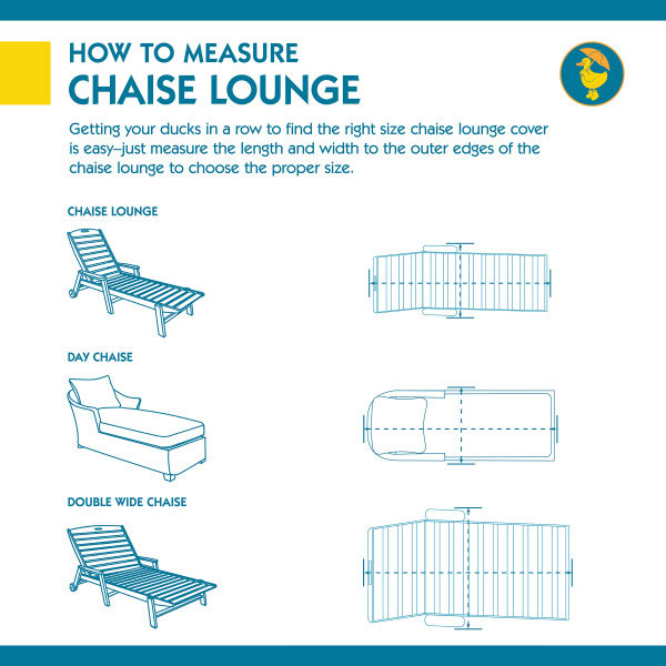 64 in. Duck Covers Essential Water-Resistant Chaise Lounge Chair Cover - Image 2